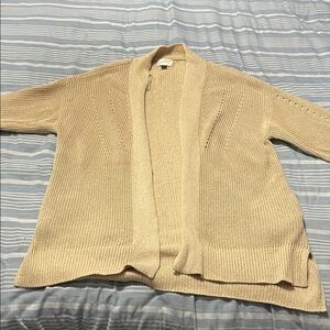 Universal Thread Women's Beige Open-Front Cardigan